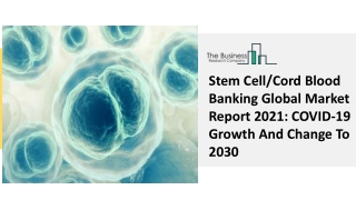 Stem Cell/Cord Blood Banking Market Growth Analysis Report To 2030