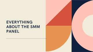 Everyting About The SMM Panel - Easy2Promo PPT
