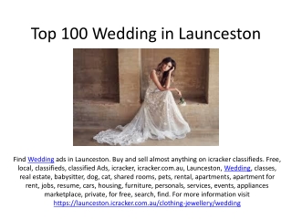 Top 100 Wedding in Launceston