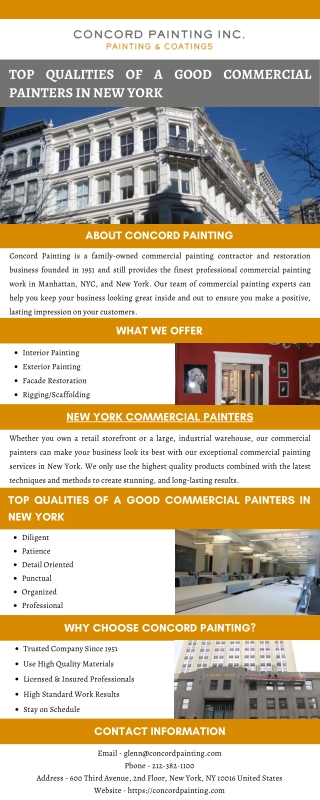 Top Qualities of a Good Commercial Painters in New York