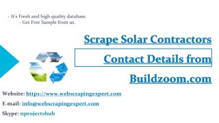 Scrape Solar Contractors Contact Details from Buildzoom.com