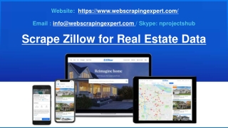 Scrape Zillow for Real Estate Data