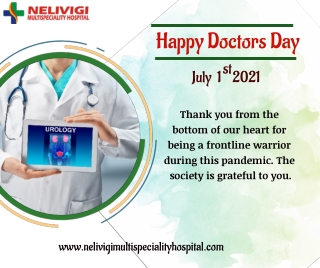 Happy Doctors Day - Best Urology Hospitals in Bangalore - Nelivigi Urology