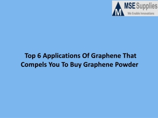 Top 6 Applications Of Graphene That Compels You To Buy Graphene Powder