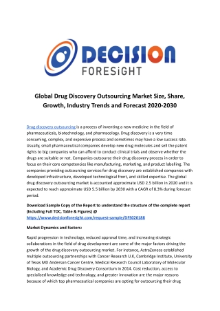 Global Drug Discovery Outsourcing Market.docx