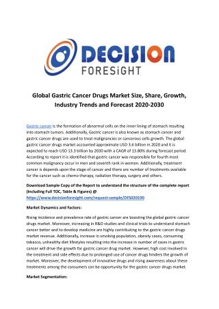 Global Gastric Cancer Drugs Market.docx