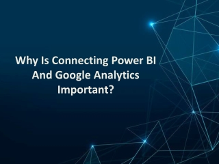 Connecting google analytic to power bi