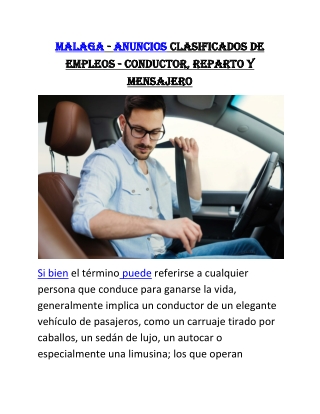 Malaga.DRIVERJOBS