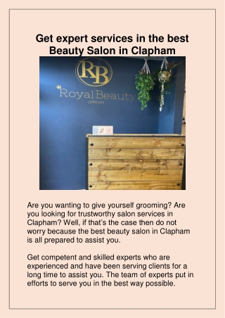 Best Waxing Services in Clapham