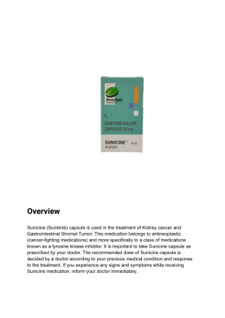 Sunitinib-magicine pharma