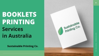 Recycled Booklets  Reports Printing by Sustainable Printing Co