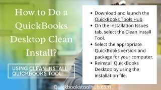 How to Do a QuickBooks Desktop Clean Install