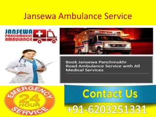 Best Ground Road Ambulance Service in Katihar and Samastipur by Jansewa Panchmu