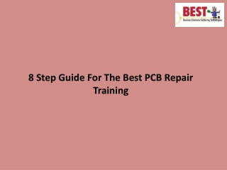 8 Step Guide For The Best PCB Repair Training