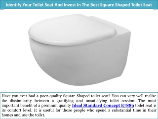 Invest In The Best Square Shaped Toilet Seat