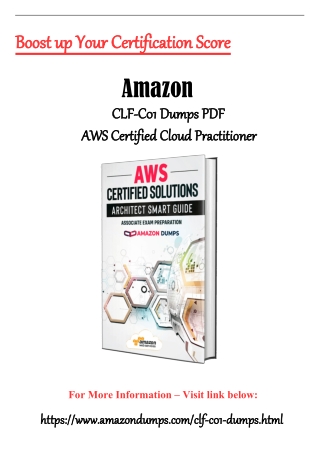 Amazon AWS CLF-C01 Dumps PDF