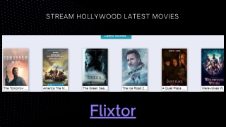 Get Hollywood latest and recent upcoming movies on Flixtor