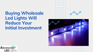 Buying Wholesale Led Lights Will Reduce Your Initial Investment