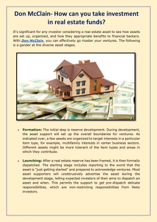 Don McClain- How can you take investment in real estate funds-converted