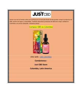 Comprar CBD en Colombia