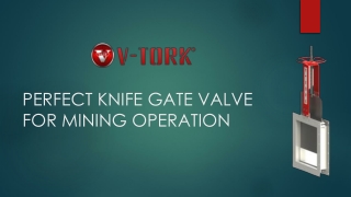 HOW TO SELECT KNIFE GATE VALVES FOR MINING OPERATION