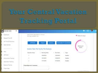 Your Central Vacation Tracking Portal