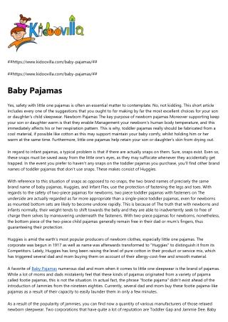 Baby Pajamas