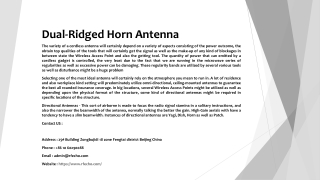 Dual-Ridged Horn Antenna
