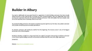 Builder In Albury