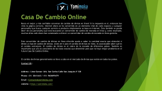 Casa De Cambio Online Peru