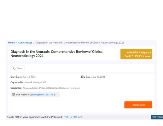 Diagnosis in the Neuraxis- Comprehensive Review of Clinical Neuroradiology 2021