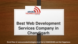 web development services in chandigarh