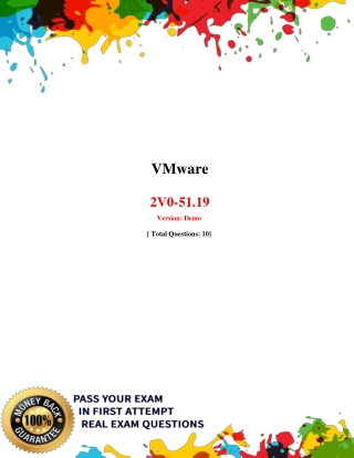 Real IT Certification 2V0-51.19 Dumps PDF