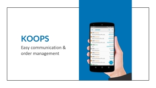 KOOPS - Distributor Management System