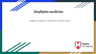 alogliptin medication