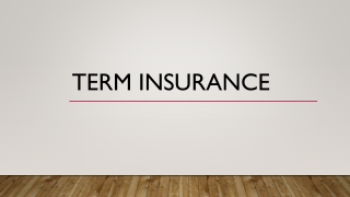 Term Insurance