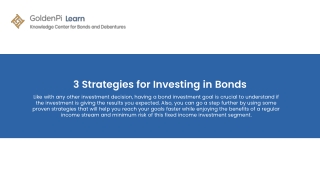 3 Strategies for Investing in Bonds - GoldenPi