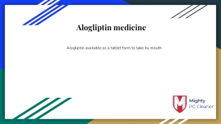 alogliptin medication