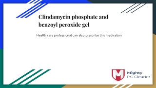 clindamycin phosphate and benzoyl peroxide gel