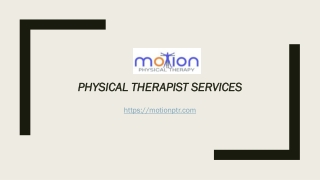 Physical Therapist Services