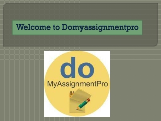 Get assignment help Online |DoMyAssignmentPro