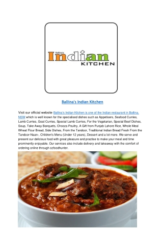 10% off - Indian Kitchen Ballina restaurant takeaway, NSW