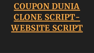 CouponDunia Clone Script-WEBSITE SCRIPT