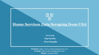 Home Services Data Scraping from USA