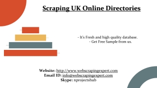 Scraping UK Online Directories