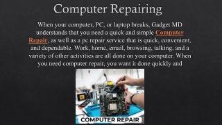 Copmuter Repairing