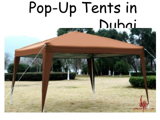 Pop-Up Tents in Dubai