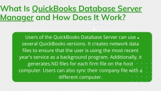 QuickBooks Database Server
