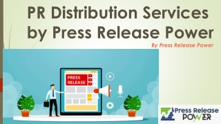 PR Distribution Services by Press Release Power