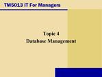 TM5013 IT For Managers